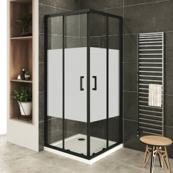 LANABLACK+ porte douche 185 cm transparente