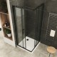 LANABLACK+ porte douche 190 cm transparente