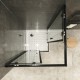 LANABLACK+ porte douche 190 cm transparente