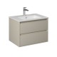 PRO Meuble salle de bain beige simple vasque 70 cm