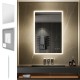 TEMEO Miroir LED lumineux 80x120